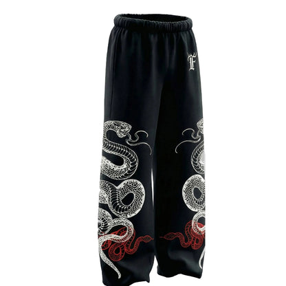 Noir Serpent Signature • Track Pant • Baggy Fit