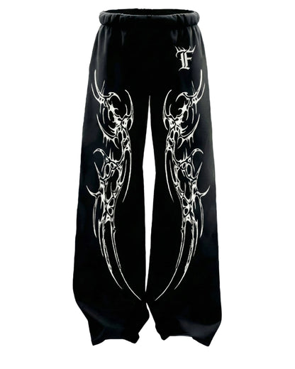 Phantom Rune Black • Track Pant • Baggy Fit