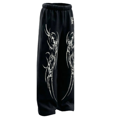 Phantom Rune Black • Track Pant • Baggy Fit