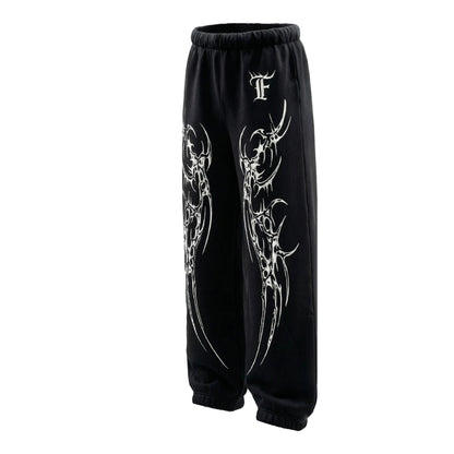 Phantom Rune Black • Track Pant • Baggy Fit