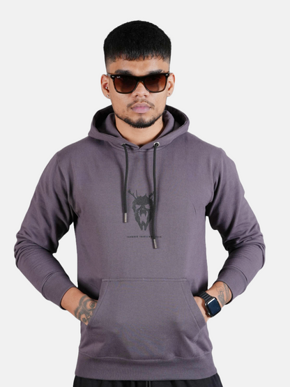 THREAT LEVEL DRAGON | HOODIE | UNISEX | GREY HOODIE